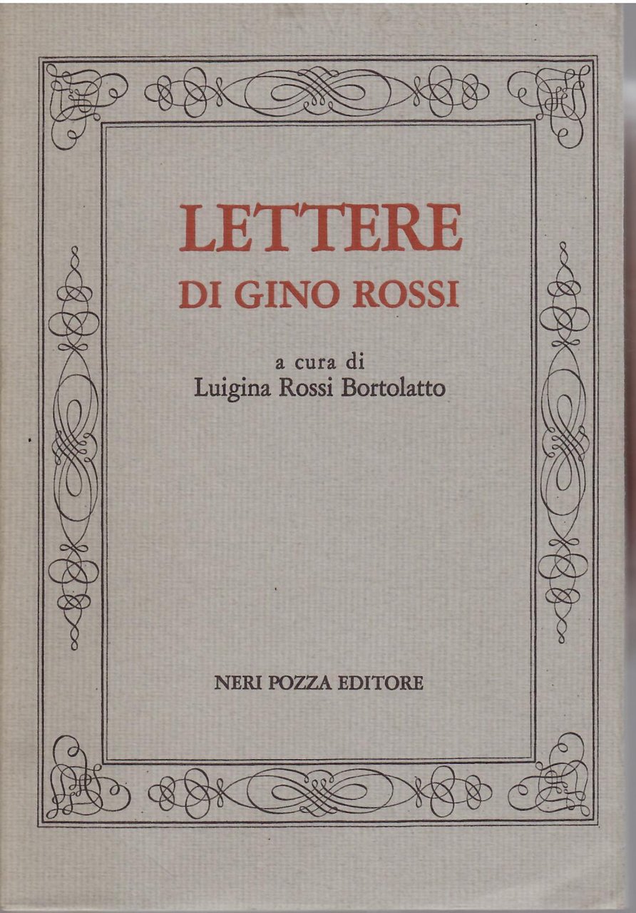 LETTERE DI GINO ROSSI | Immagine principale