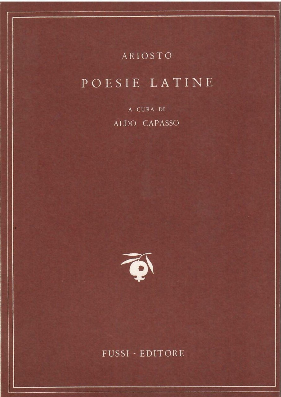 LUDOVICO ARIOSTO - POESIE LATINE | Immagine principale