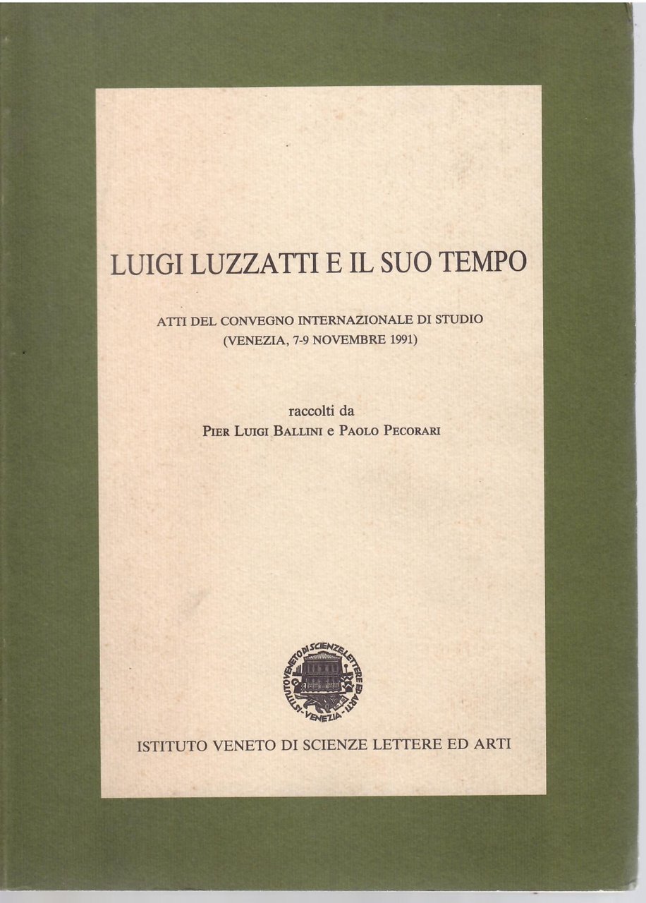 LUIGI LUZZATTI E IL SUO TEMPO | Immagine principale