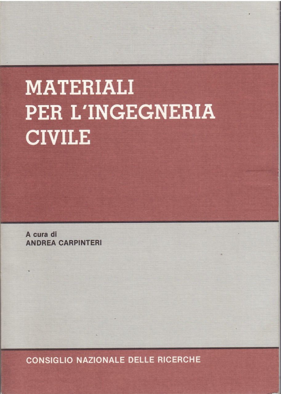 MATERIALI PER L'INGEGNERIA CIVILE