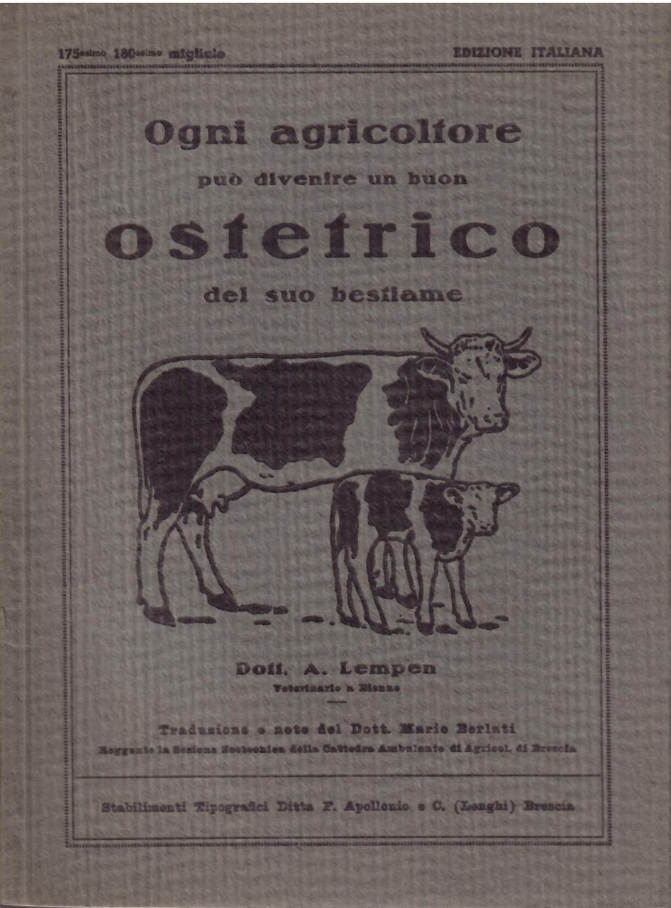 OGNI AGRICOLTORE PUO' DIVENIRE UN BUON OSTETRICO DEL SUO BESTIAME