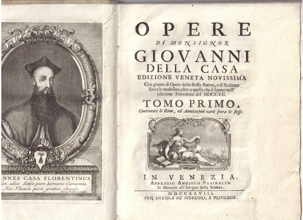 OPERE DEL MONSIGNOR GIOVANNI DELLA CASA - CINQUE VOLUMI - … | Immagine principale