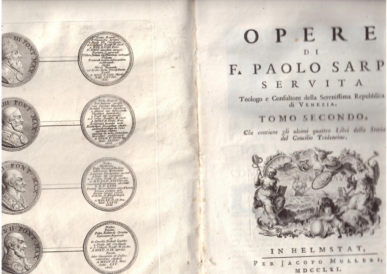 OPERE DI F. PAOLO SARPI SERVITA TEOLOGO E CONSULTORE DELLA …