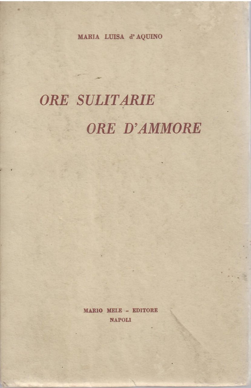 ORE SULITARIE ORE D' AMMORE | Immagine principale