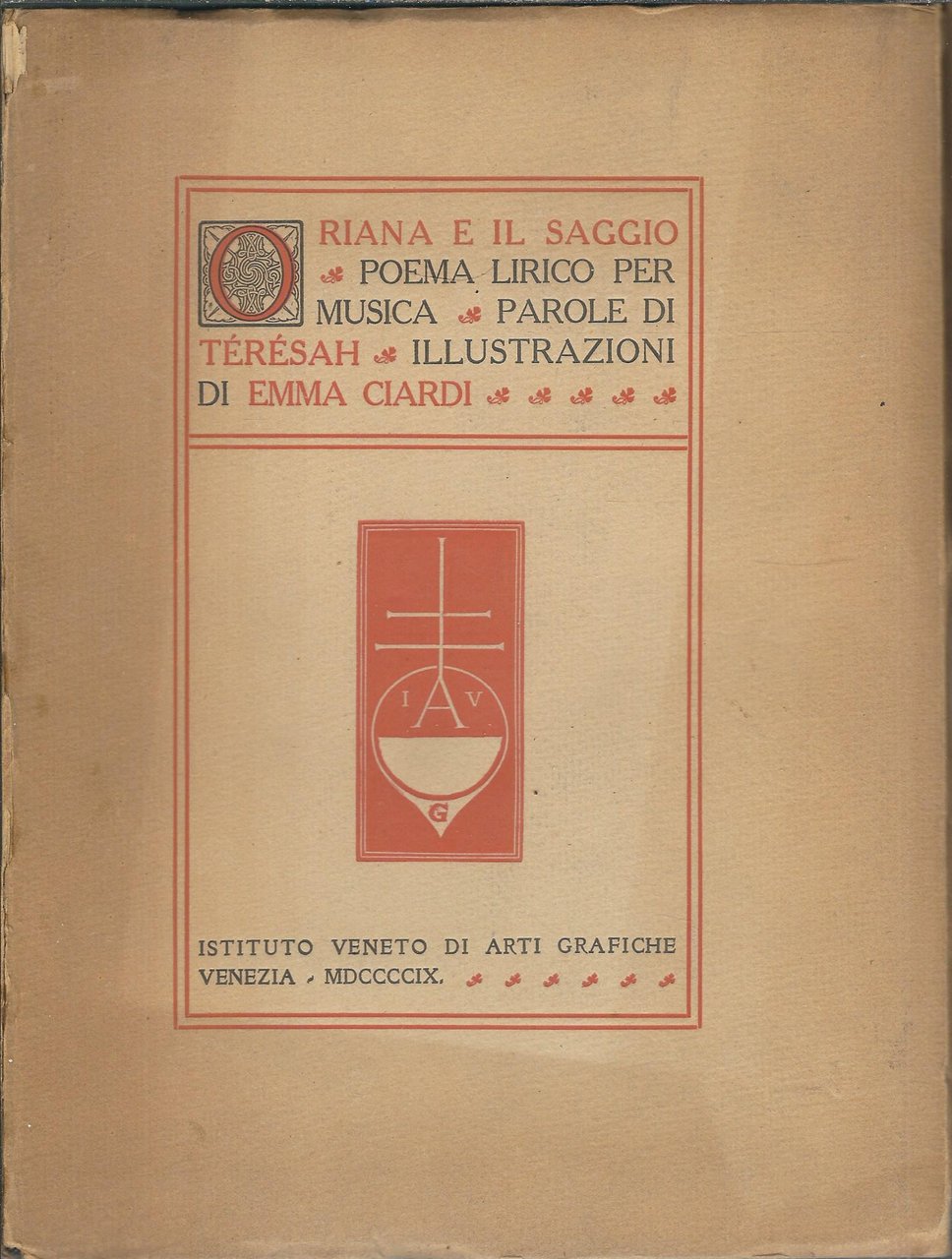 ORIANA E IL SAGGIO - POEMA LIRICO PER MUSICA - …