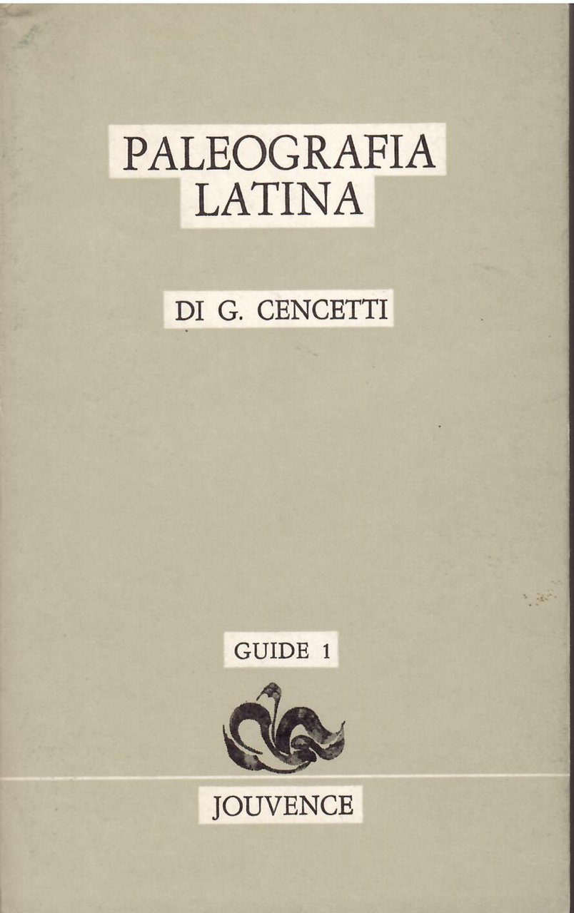 PALEOGRAFIA LATINA - GUIDE - 1 -