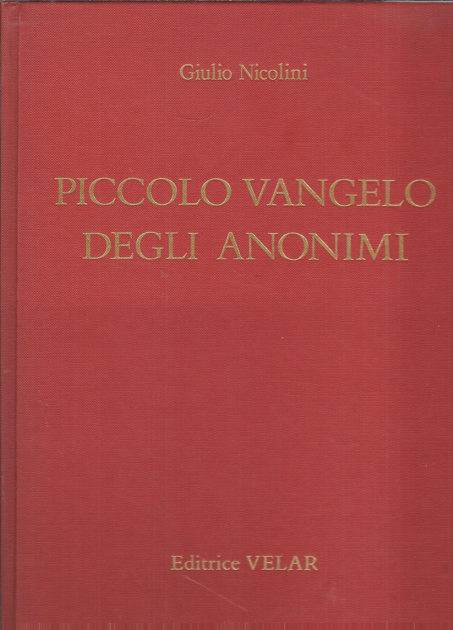 PICCOLO VANGELO DEGLI ANONIMI