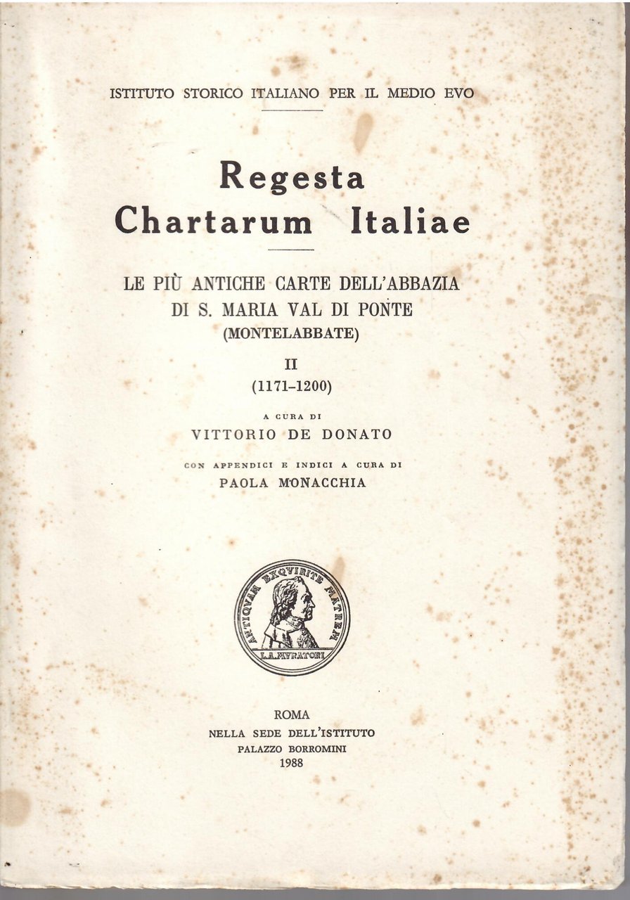 REGESTA CHARTARUM ITALIAE - II - ( 1171 - 1200 …