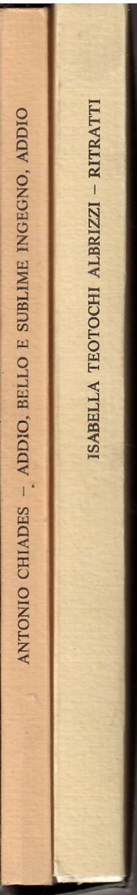 RITRATTI SCRITTI DA ISABELLA TEOTOCHI ALBRIZZIADDIO, BELLO E SUBLIME INGEGNO, …