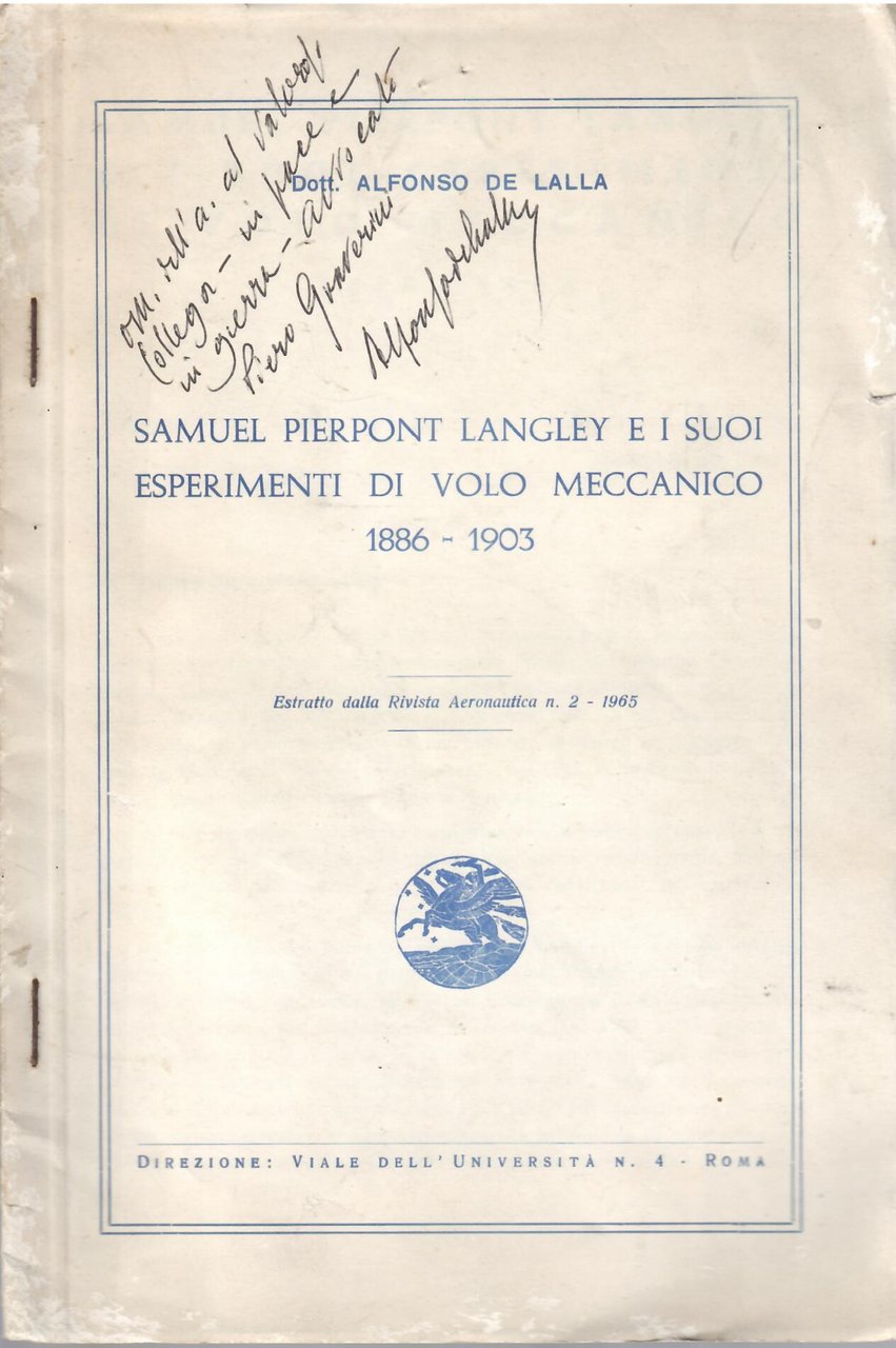 SAMUEL PIERPONT LANGLEY E I SUOI ESPERIMENTI DI VOLO MECCANICO … | Immagine principale