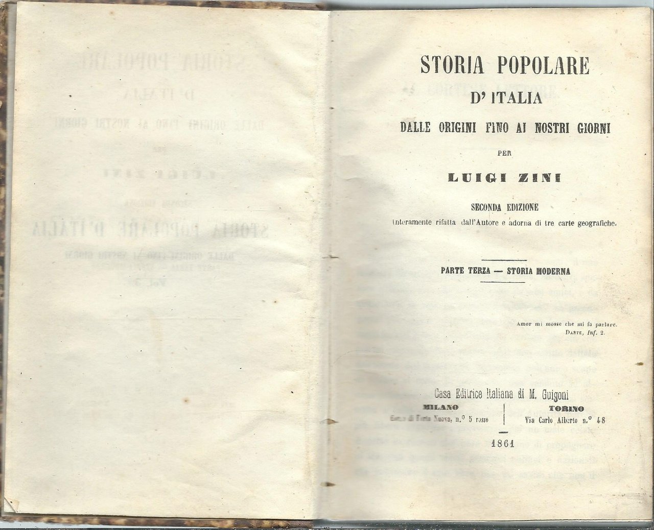 STORIA POPOLARE D'ITALIA