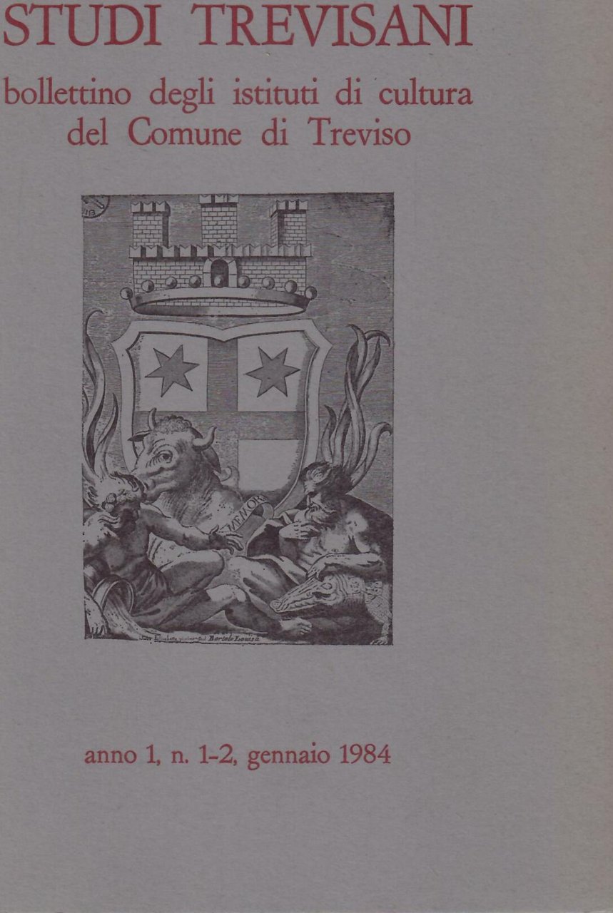 STUDI TREVISANI - BOLLETTINO DEGLINISTITUTI DI CULTYRA DEL COMUNE DI …