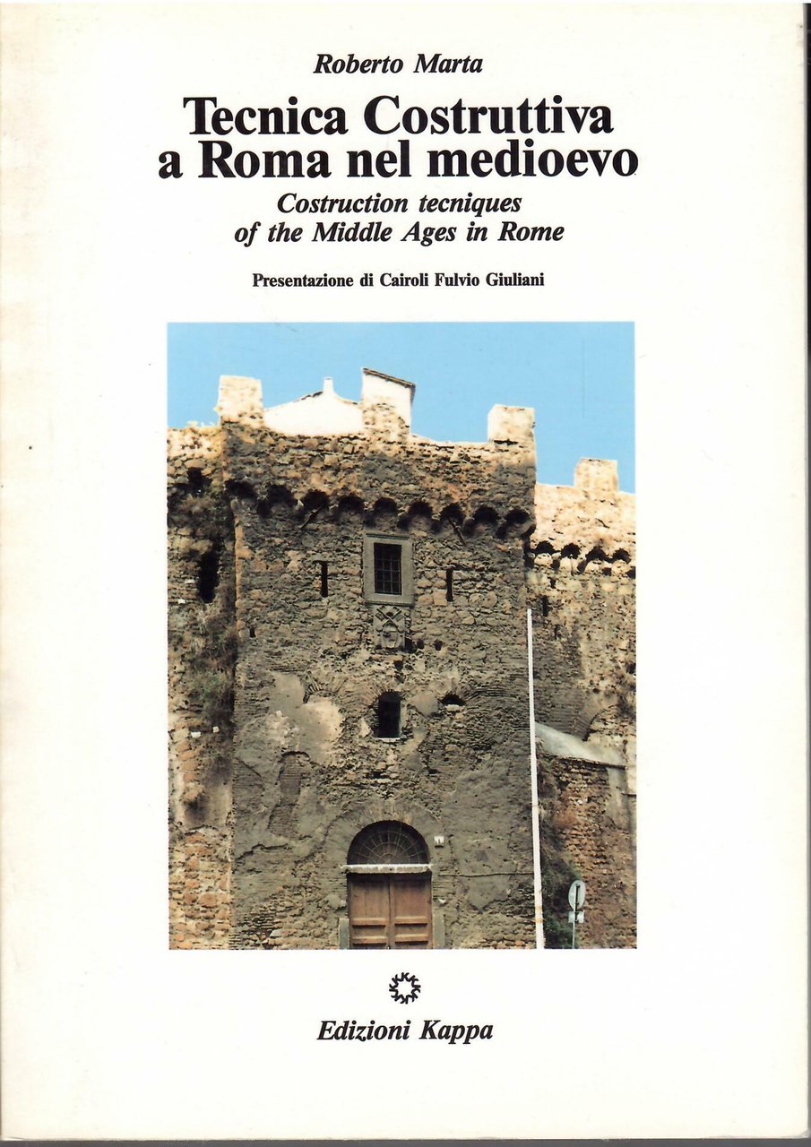 TECNICA COSTRUTTIVA A ROMA NEL MEDIOEVO | Immagine principale