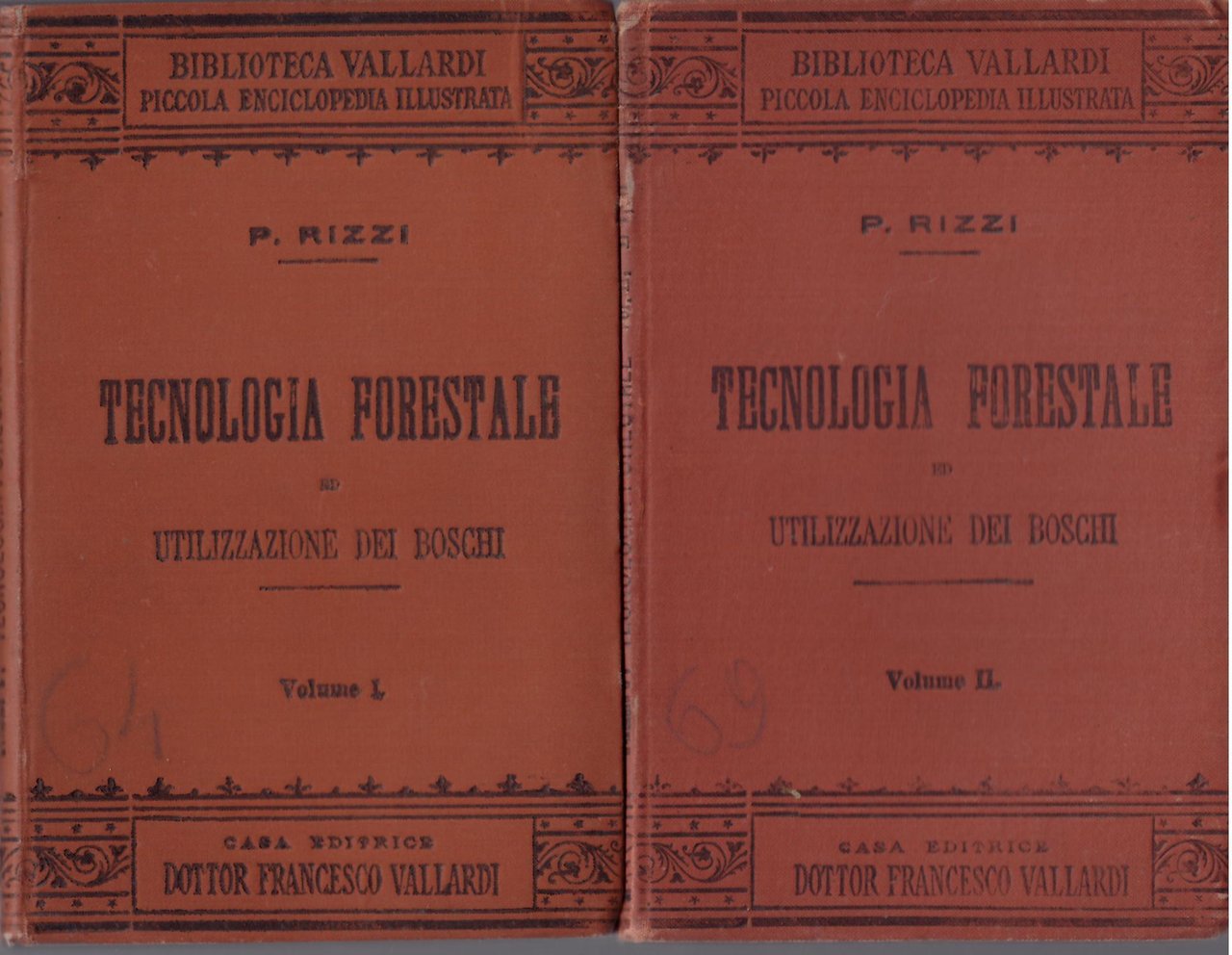 TECNOLOGIA FORESTALE E UTILIZZAZIONE DEI BOSCHI - DUE VOLUMI