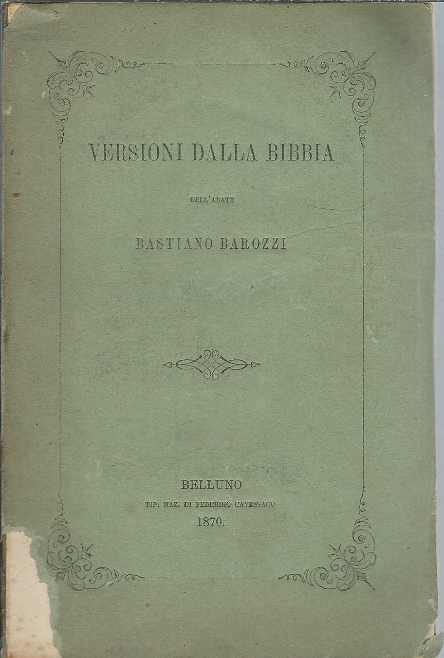 VERSIONI DALLA BIBBIA | Immagine principale