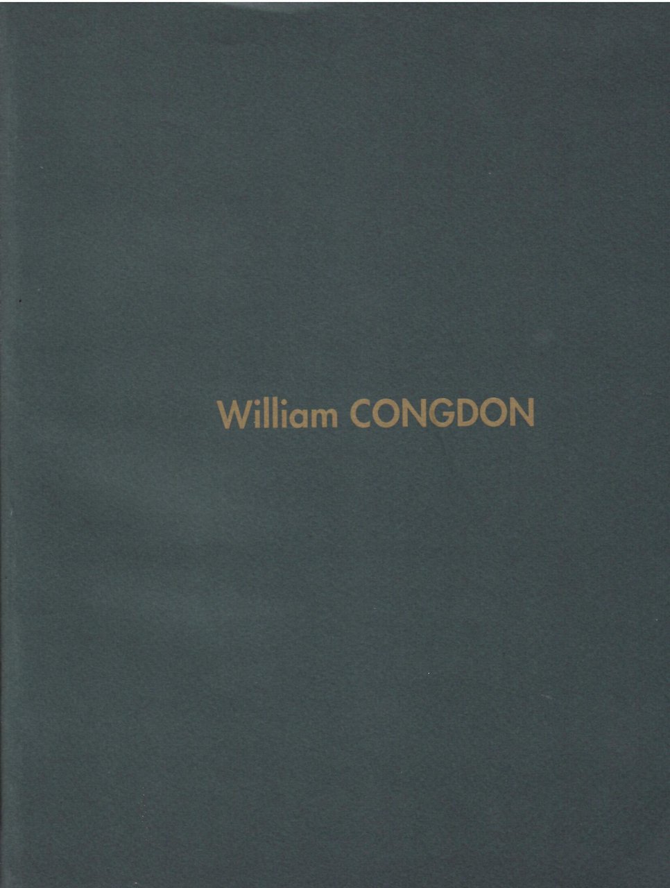 WILLIAM CONGDON - A IMMAGINE E SOMIGLIANZA