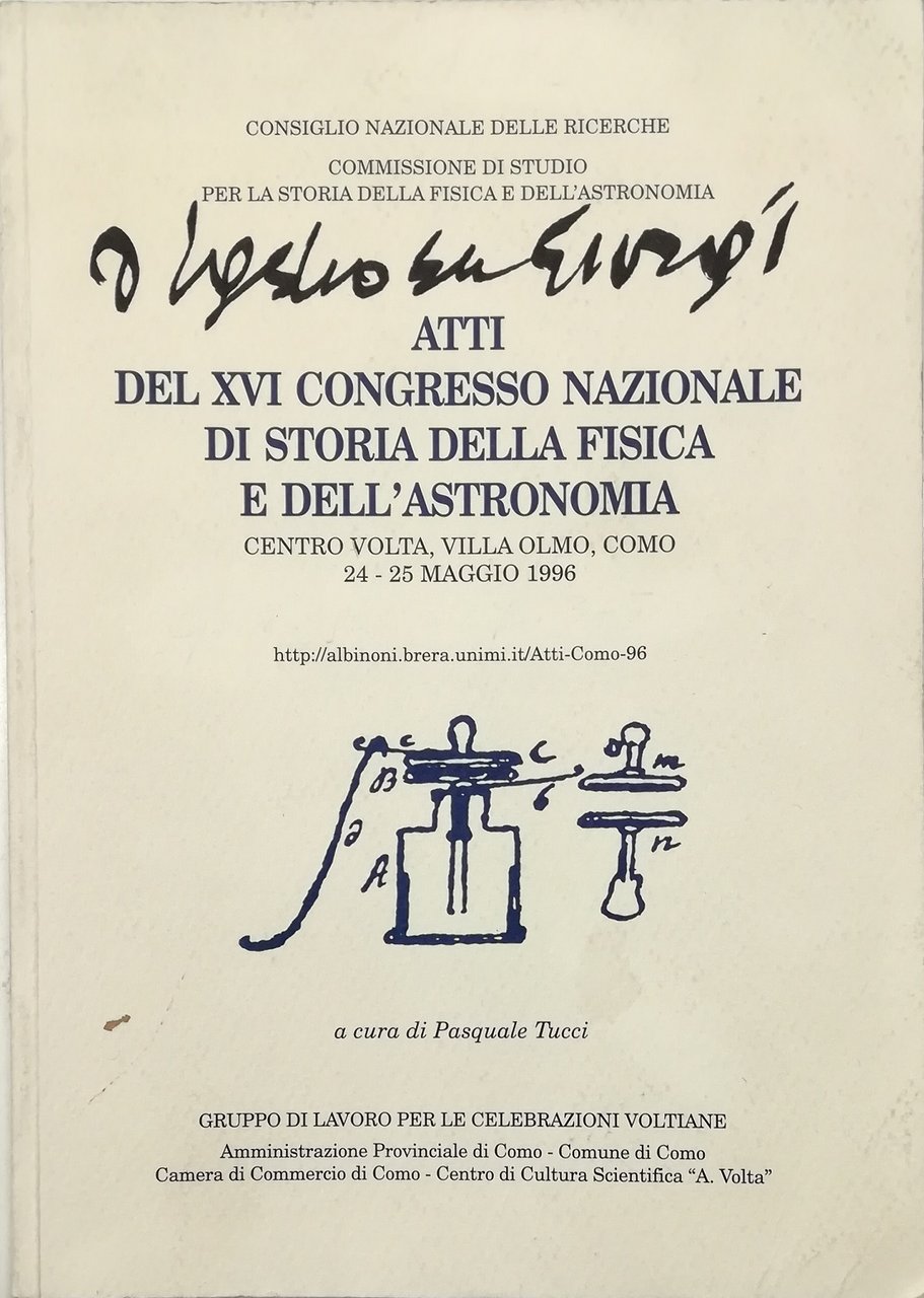 Atti del XVI Congresso Nazionale di storia della fisica e …