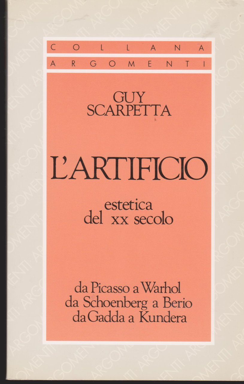 L'artificio Estetica del XX secolo Da Picasso a Warhol da …