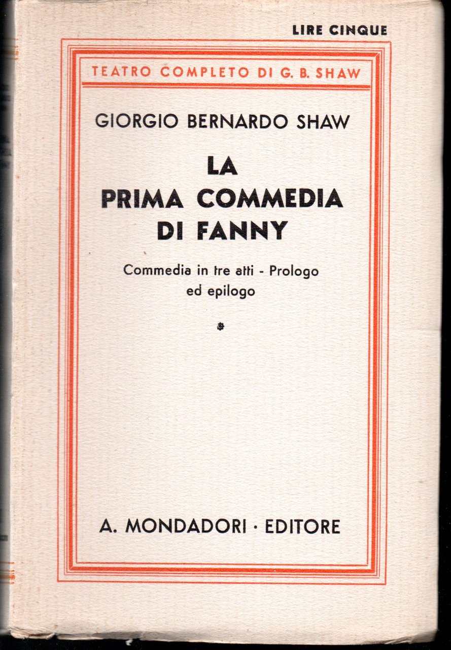 La prima commedia di Fanny (Fanny's first Play) Commedia in …