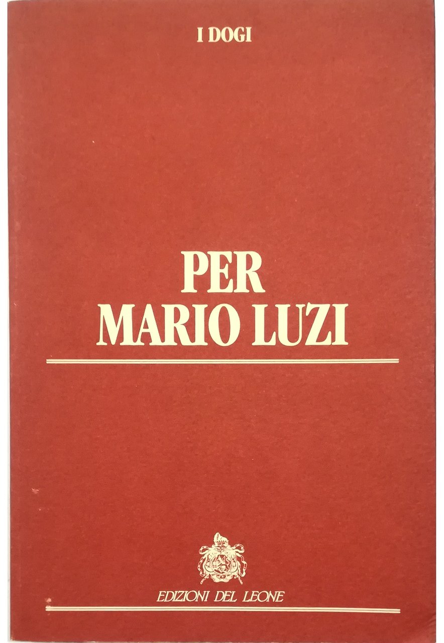 Per Mario Luzi