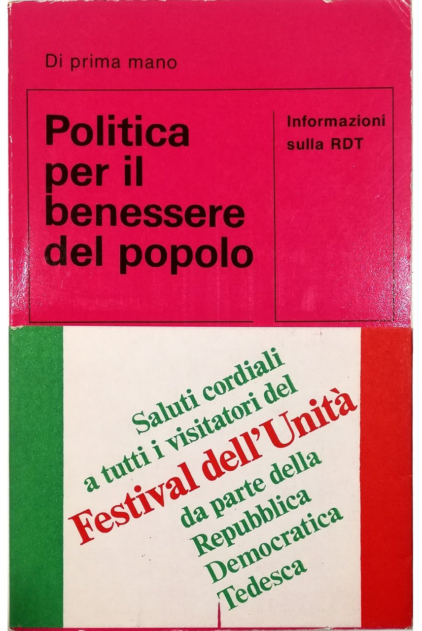 Politica per il benessere del popolo Informazioni sulla RDT