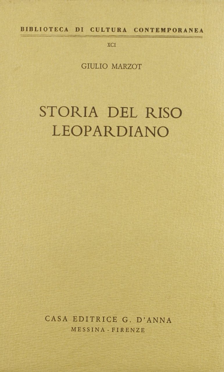 Storia del riso leopardiano