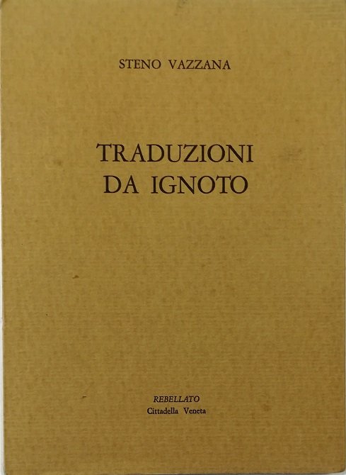 Traduzioni da ignoto
