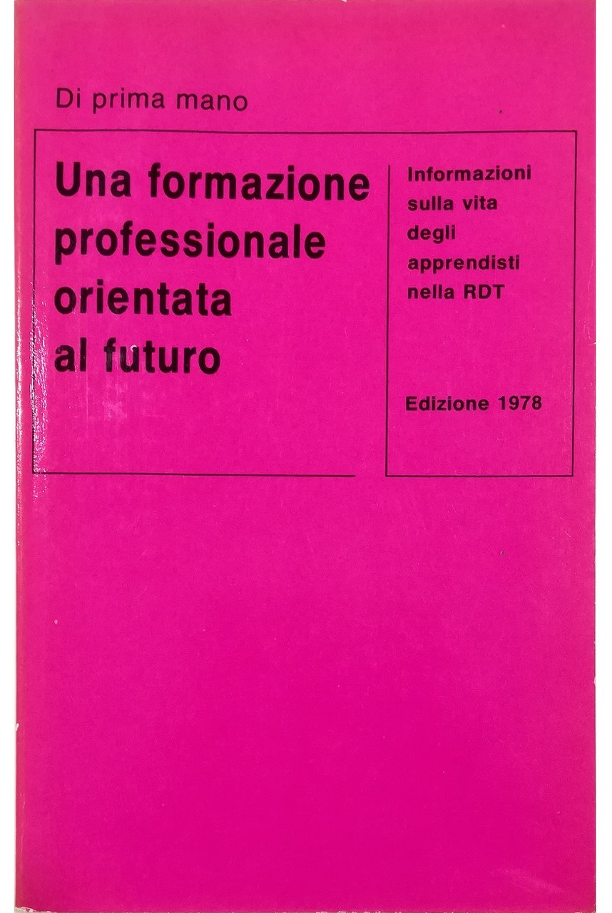 Una formazione professionale orientata al futuro Informazioni sulla vita degli …