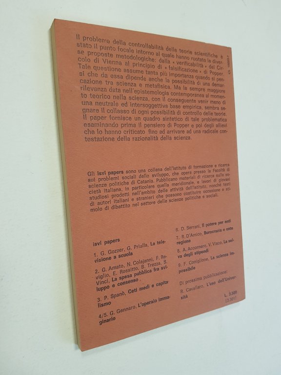 La scienza impossibile. Dal popperismo alla critica del razionalismo.