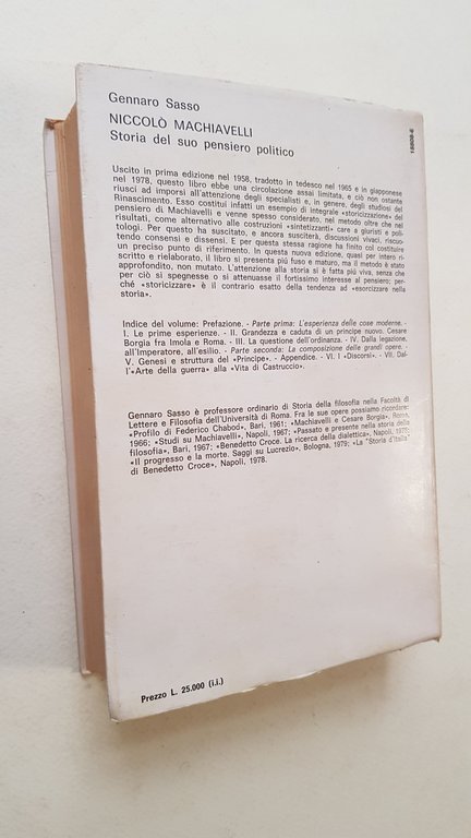 Niccolò Machiavelli. Storia del suo pensiero politico.