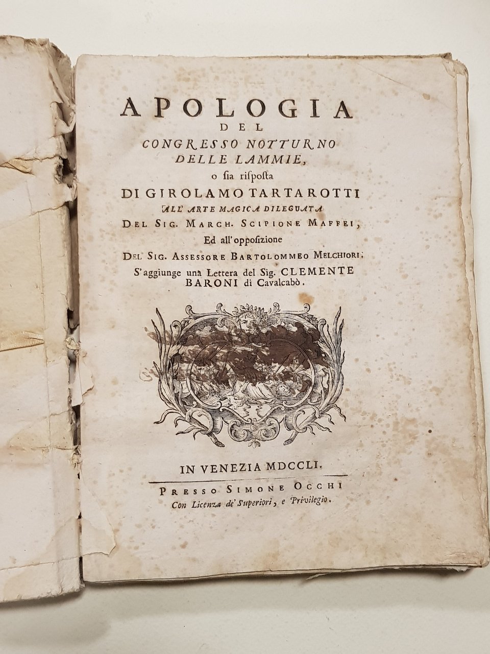 Apologia del congresso notturno delle lammie, o sia risposta di …