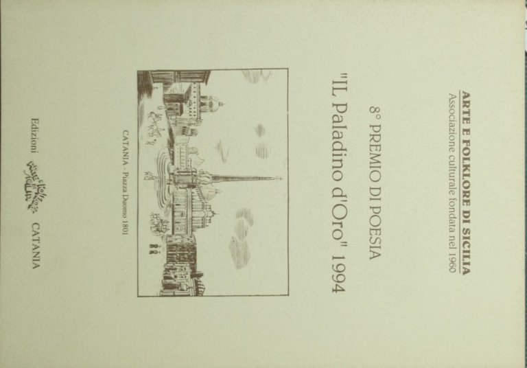 8° premio di poesia Il Paladino d'Oro 1994