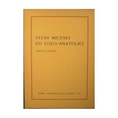 Studi micenei ed egeo-anatolici