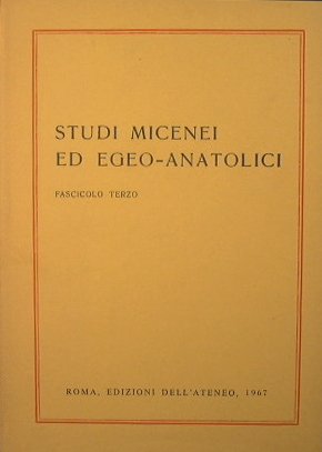 Studi micenei ed egeo-anatolici