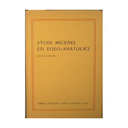 Studi micenei ed egeo-anatolici