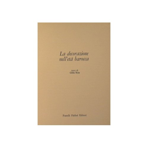 La decorazione nell'età barocca