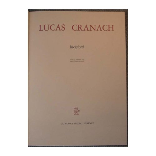 Cranach - Incisioni
