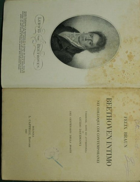 Beethoven intimo nei colloqui coi contemporanei