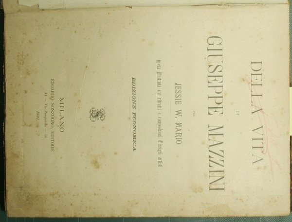Della vita di Giuseppe Mazzini