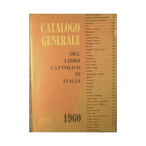 Catalogo generale del libro cattolico in Italia 1960