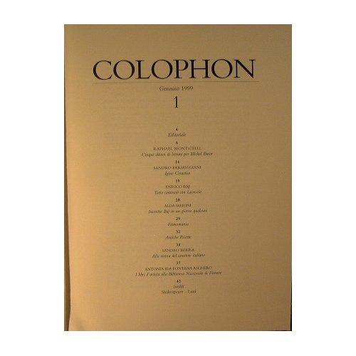 Colophon