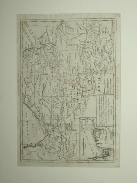 Carte de la partie superieure de l'Inde en de Cadu …