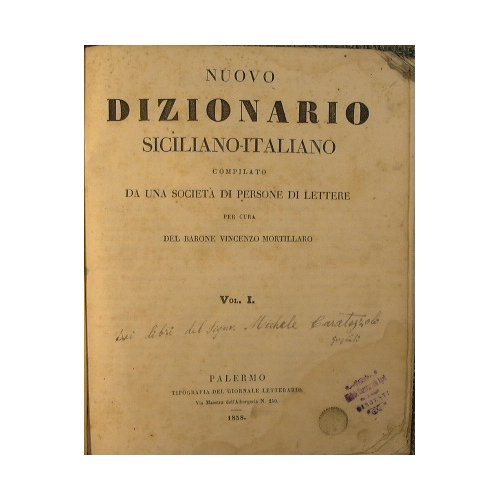 Nuovo dizionario siciliano - Italiano