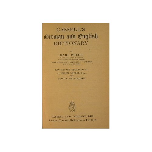 German and English Dictionary