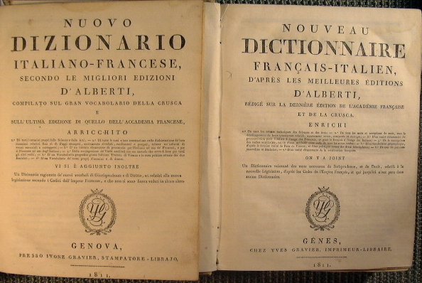 Nouveau dictionnaire francais-italien, d'apres les meilleurs editions d'Alberti, redige sur …