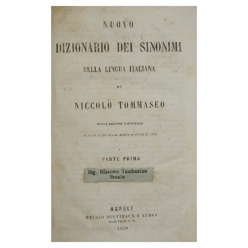Nuovo dizionario dei sinonimi della lingua italiana