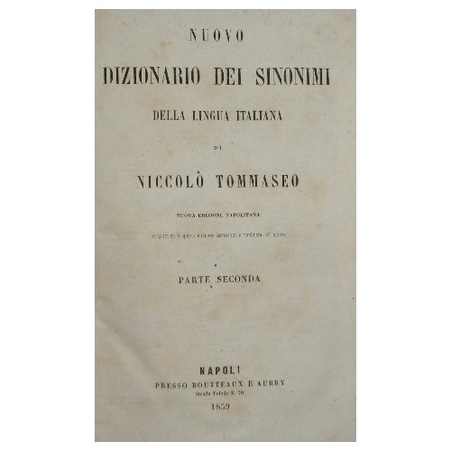 Nuovo dizionario dei sinonimi della lingua italiana