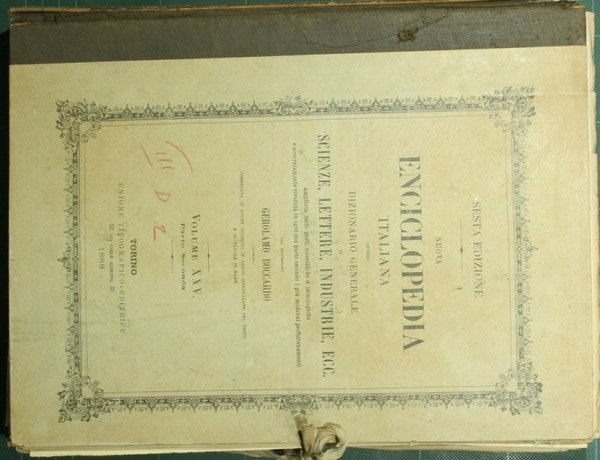 Nuova Enciclopedia italiana ovvero dizionario generale di scienze, lettere, industrie