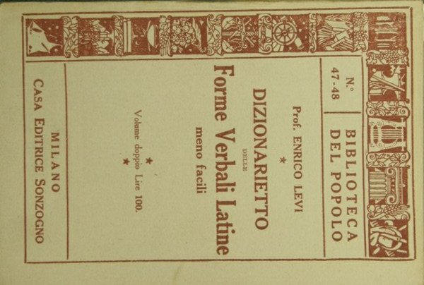 Dizionarietto delle forme verbali latine meno facili