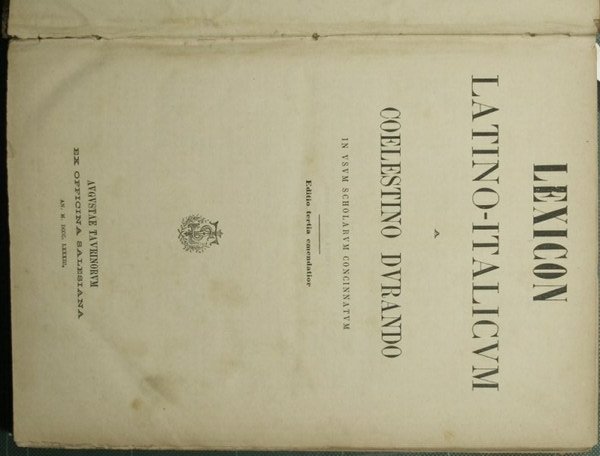 Lexicon latino-italicum